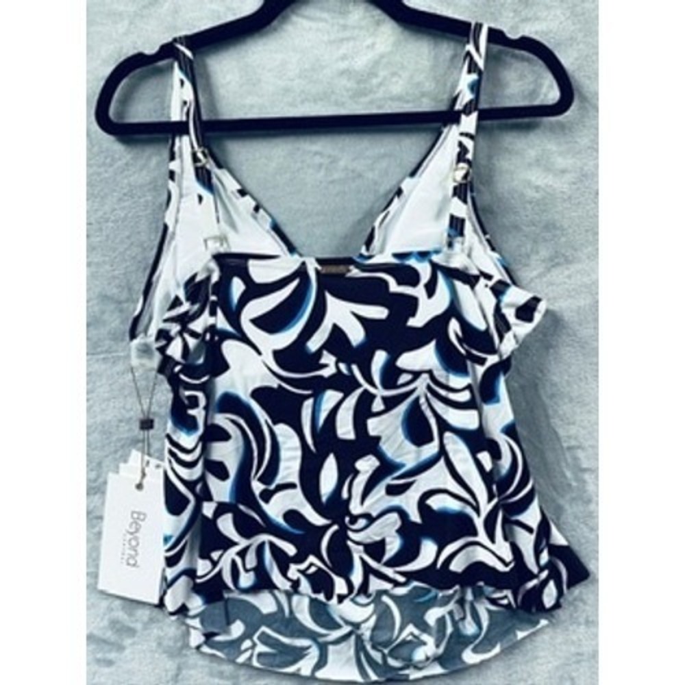 NWT Beyond Control Swimwear TankiniTop Womens Floral Print Size 14 $94 - Picture 6 of 10